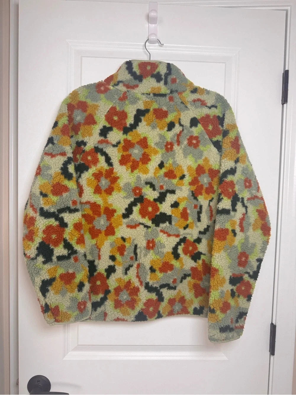 Sonoma Green Multi-Color Teddy Jacket